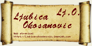 Ljubica Okošanović vizit kartica